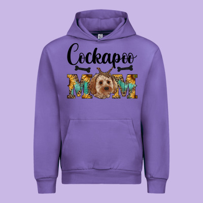 Western Cockapoo Mom Urban Hoodie Designed By Ranaportraitstore