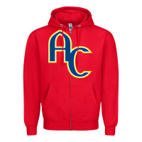Red augustana college Zipper Hoodie - linhVisuals