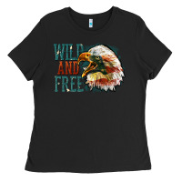 Black Wild and free Ladies Tee - FaDigitalArtStudio