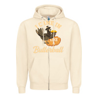 Sandshell i came in like a butterball funny Zipper Hoodie - linhVisuals