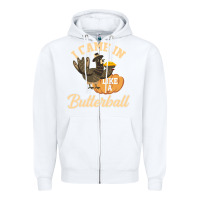 White i came in like a butterball funny Zipper Hoodie - linhVisuals