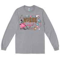 Heather Grey Western Nurse Life Long Sleeve Tee - LillyAllenDesigns