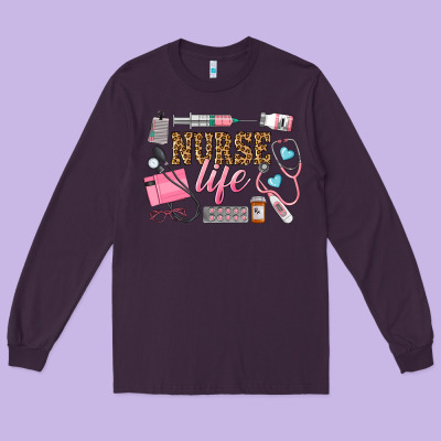 Western Nurse Life Long Sleeve Tee Designed By Lillyallendesigns