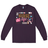 Plum Western Nurse Life Long Sleeve Tee - LillyAllenDesigns
