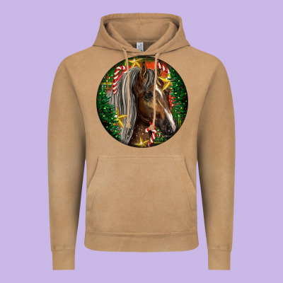 Tennessee Horse Christmas Vintage Hoodie Designed By Lillyallendesigns