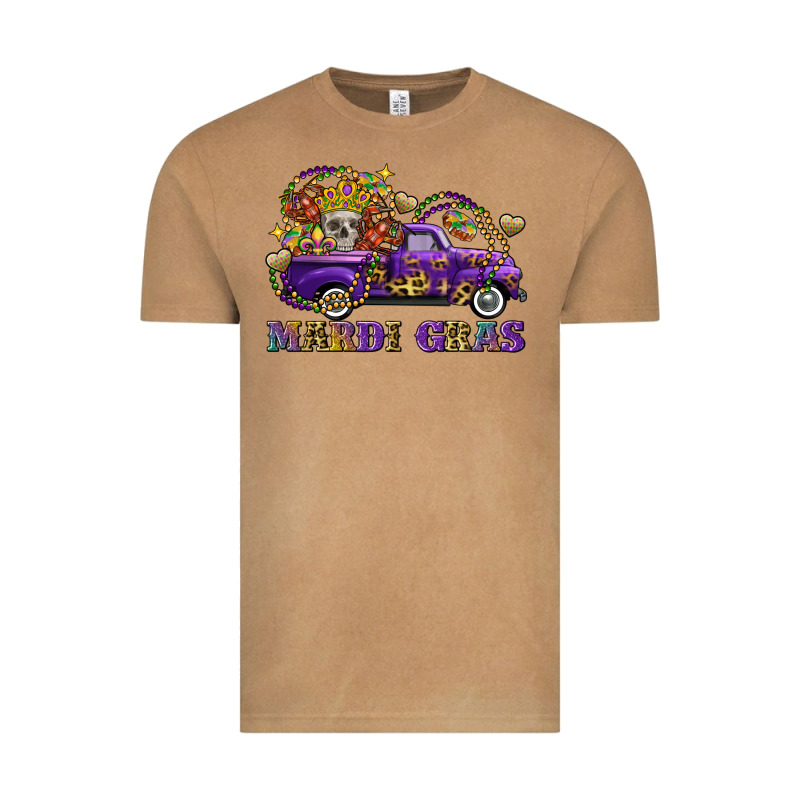 Mardi Gras Skull Truck Vintage Tee by FaDigitalArtStudio | Teevron