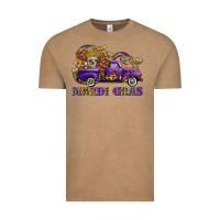 Vintage Coffee mardi gras skull truck Vintage Tee - FaDigitalArtStudio