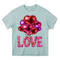 Arona Love heart balloons Valentine's Day Heavy Core Tee - HowdyJamesFarm
