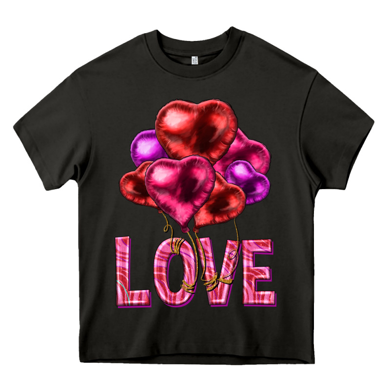 Love Heart Balloons Valentine's Day Heavy Core Tee by HowdyJamesFarm | Teevron