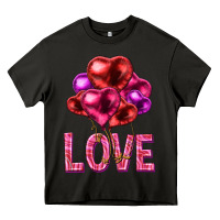 Asphalt Love heart balloons Valentine's Day Heavy Core Tee - HowdyJamesFarm