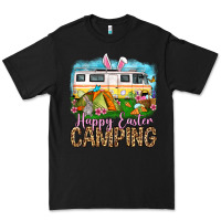 Black Happy Easter camping Premium Tee - OliviaCreatesArt