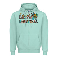Seafoam faith is essential Zipper Hoodie - JahusDesignShop