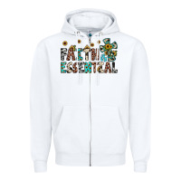 White faith is essential Zipper Hoodie - JahusDesignShop