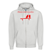 Dove Grey attempted murder Zipper Hoodie - linhVisuals