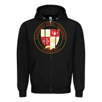 Black csu stanislaus seal Zipper Hoodie - linhVisuals