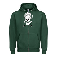 Chef Skull And Crossbones Knives Halloween Zipper Hoodie | Teevron