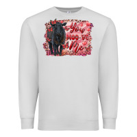Dove Grey you moo ve  me black angus Premium Sweatshirt - RanaPortraitStore