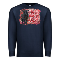 Navy you moo ve  me black angus Premium Sweatshirt - RanaPortraitStore