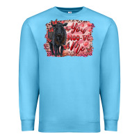 Ocean Blue you moo ve  me black angus Premium Sweatshirt - RanaPortraitStore