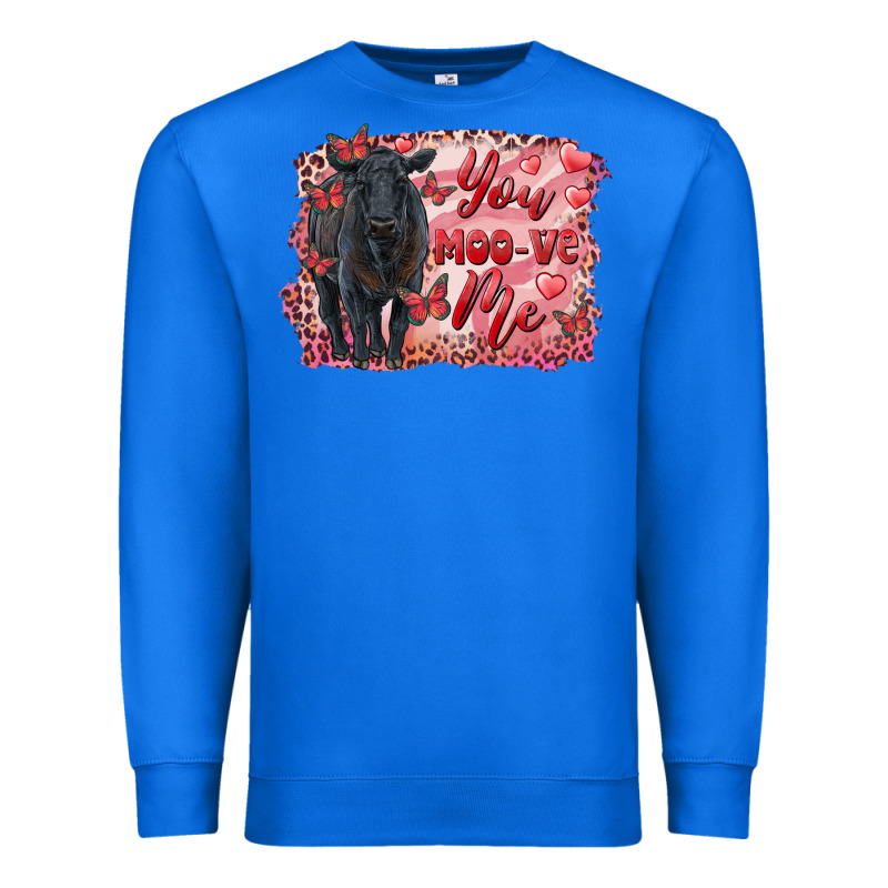 You Moo Ve  Me Black Angus Premium Sweatshirt by RanaPortraitStore | Teevron