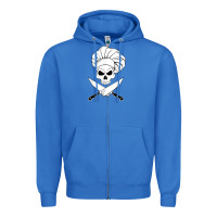 True Royal chef skull and crossbones knives halloween Zipper Hoodie - linhVisuals