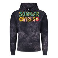 Cloud Black Summer Vibes Vintage Hoodie - CowhideDigitalArt