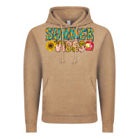 Vintage Coffee Summer Vibes Vintage Hoodie - CowhideDigitalArt
