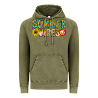 Vintage Olive Summer Vibes Vintage Hoodie - CowhideDigitalArt