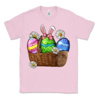Bubblegum Pink Easter eggs  Easter Day Classic Tee - CowGirlArtShop