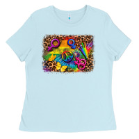 Baby Blue lgbtq background Ladies Tee - FaDigitalArtStudio