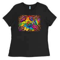 Black lgbtq background Ladies Tee - FaDigitalArtStudio
