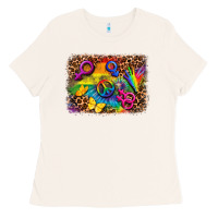Bone lgbtq background Ladies Tee - FaDigitalArtStudio