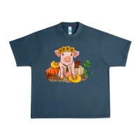 Midnight Navy fall pig Urban Heavy Tee - RanaPortraitStore