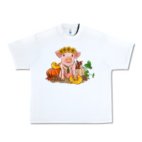 White fall pig Urban Heavy Tee - RanaPortraitStore