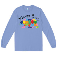 Colony Blue mama bear Long Sleeve Tee - CowhideDigitalArt