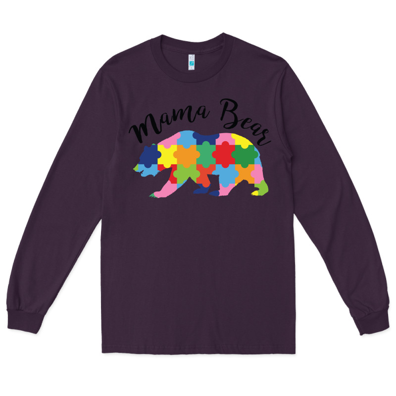Mama Bear Long Sleeve Tee by CowhideDigitalArt | Teevron