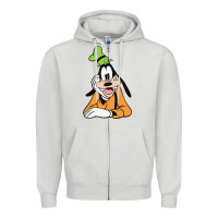 Dove Grey goofy Zipper Hoodie - linhVisuals