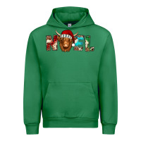 Emerald noel long haired shaggy cow Urban Hoodie - Jasminsmagicworld