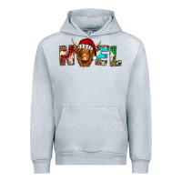 Heather Grey noel long haired shaggy cow Urban Hoodie - Jasminsmagicworld