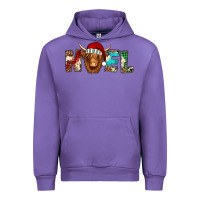 Tulip noel long haired shaggy cow Urban Hoodie - Jasminsmagicworld