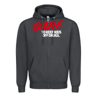 Smoke d.a.r.e Zipper Hoodie - linhVisuals