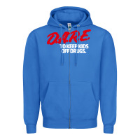 True Royal d.a.r.e Zipper Hoodie - linhVisuals