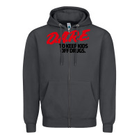 Smoke d.a.r.e Zipper Hoodie - linhVisuals