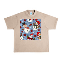 French Oak christmas snowman seamless pattern Urban Heavy Tee - BundleAndBundleShop