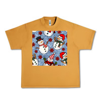 Peanut Butter christmas snowman seamless pattern Urban Heavy Tee - BundleAndBundleShop