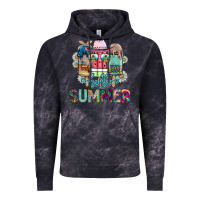 Cloud Black Hello Summer Vintage Hoodie - CowhideDigitalArt