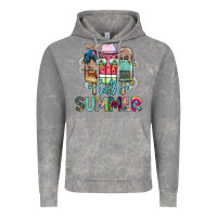 Cloud Rock Hello Summer Vintage Hoodie - CowhideDigitalArt