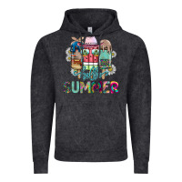 Vintage Black Hello Summer Vintage Hoodie - CowhideDigitalArt