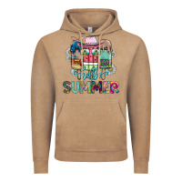 Vintage Coffee Hello Summer Vintage Hoodie - CowhideDigitalArt