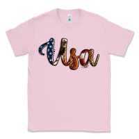 Bubblegum Pink usa calligraphy Classic Tee - Jasminsmagicworld